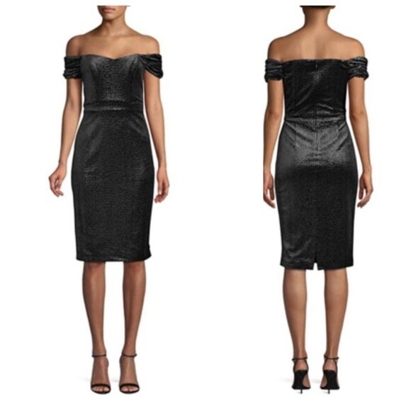 Laundry by Shelli Segal Velvet Sheath Dress | 8 - Picture 1 of 8